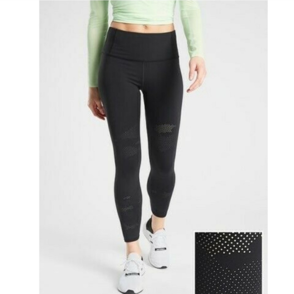 Athleta Persistence Laser Cut Leggings